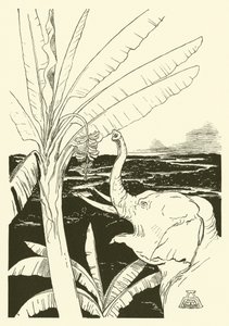 Das Elefantenkind geht Bananen pflücken von Joseph Rudyard (after) Kipling