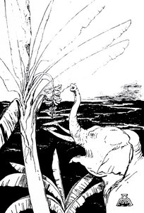 Illustration eines Elefanten von Kipling von Joseph Rudyard Kipling