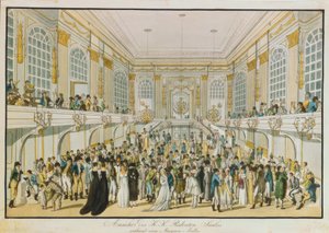 Ansicht des K. u. K. Redoutensaales während eines Maskenballes von Joseph Schütz