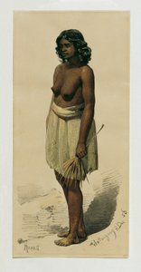 Eingeborenenmädchen aus Woolongong (Wollongong), Australien von Joseph Selleny