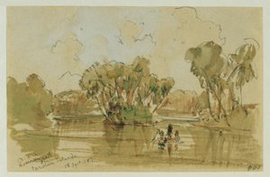 Landschaft auf der Insel Puinipet (Ponape), Caroline Islands von Joseph Selleny