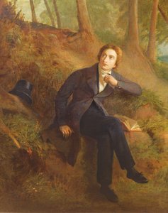 Detail von Keats, der der Nachtigall auf Hampstead Heath lauscht von Joseph Severn