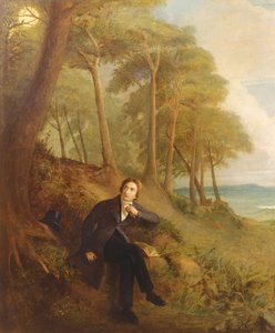 Keats hört der Nachtigall auf Hampstead Heath zu, 1845 von Joseph Severn