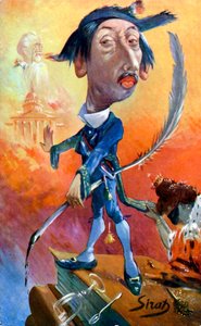Maurice Barrès - Karikatur