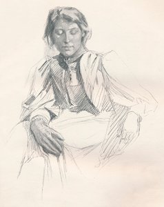 Studie in Bleistift von Joseph Syddall