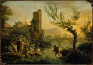 Landschaft mit Wäscherinnen, 1763