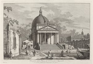 Prospetto della Chiesa di S. Simeone Apostolo, 1742 von Joseph Wagner