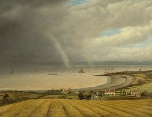Ein Blick von Portishead in Richtung Wales, ca. 1832 von Joseph Walter