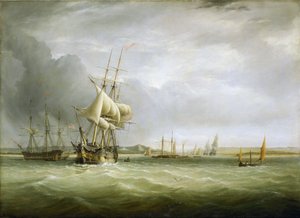 Navigation im Bristolkanal (England), an der Mündung des Avon von Joseph Walter