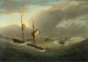 Die Brigantine Tom Cod rettet die Besatzung der 