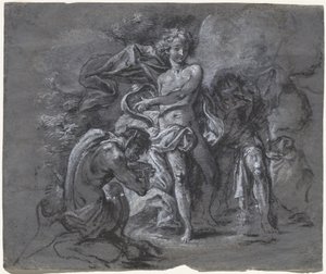 Der Wettstreit zwischen Apollo und Pan vor König Midas von Joseph Werner