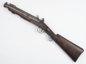 Donnerbüchse mit Federbajonett, ausgegeben an irische Freiwillige, ca. 1815
