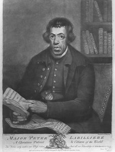 Major Peter Labilliere, geätzt von Henry Kingsbury, 1780