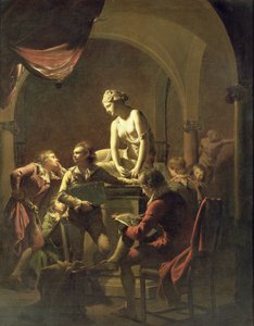 Eine Akademie bei Lampenlicht, c.1768-69