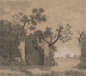 Landschaft mit Ruinen