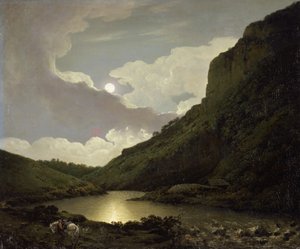Matlock Tor bei Mondlicht, ca. 1777-80 von Joseph Wright of Derby