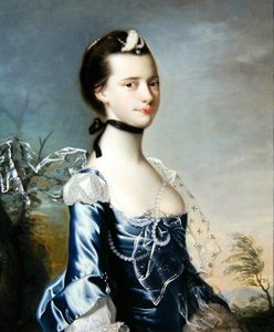Porträt von Elizabeth Copestake von Joseph Wright of Derby