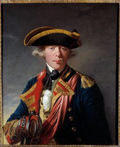 Porträt von James Cook, britischer Seefahrer um 1766-1768