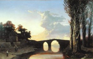 Fluss und Brücke im Süden Frankreichs