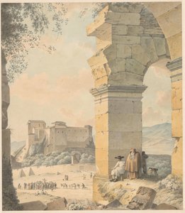 Kolosseum und Santi Quattro Coronati von Josephus Augustus Knip