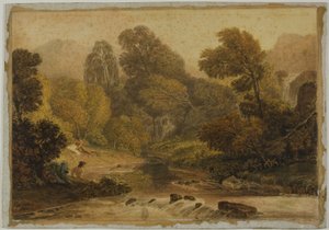 Eine Szene in der Nähe von Lodore, Cumberland
