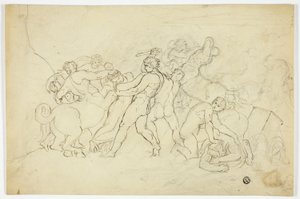 Schlacht der Lapithen und Kentauren von Joshua Cristall