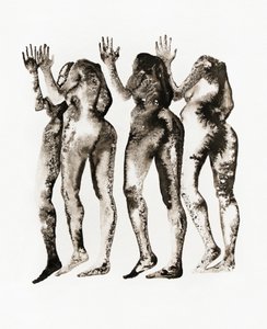 Abstrakte Tintenfrauen