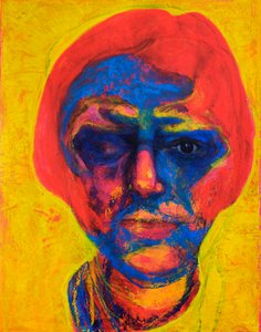 Kühnes ausdrucksstarkes Porträt