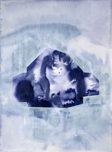 Fließende Indigo Behausung