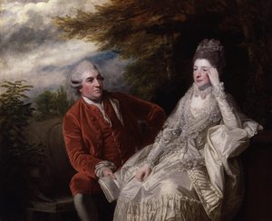 David Garrick; Eva Maria Garrick, geborene Veigel von Joshua Reynolds