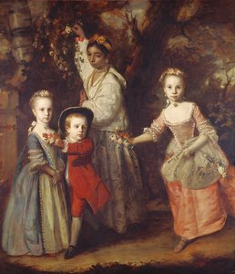 Edward Holden Cruttendens Kinder mit ihrer indischen Ayah, 1759-1763 von Joshua Reynolds