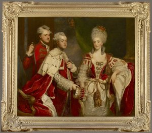 George, 2. Earl Harcourt, seine Frau Elizabeth und Bruder William, 1780