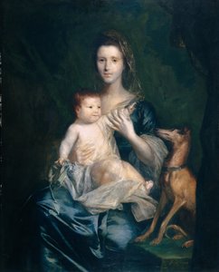 Jane Hamilton, Ehefrau des 9. Lord Cathcart, und ihre Tochter Jane, spätere Herzogin von Atholl
