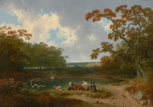 Ansicht der Landschaft von Pennsylvania 1823 von Joshua Shaw