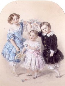 Porträt von drei jungen Kindern