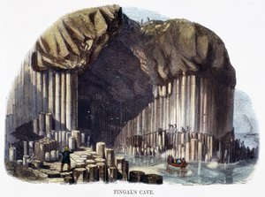 Fingals Höhle, aus Phänomene der Natur, 1849 von Josiah Wood Whymper