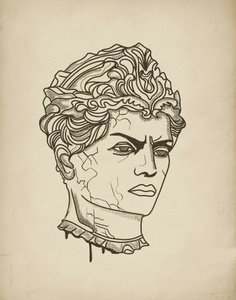 Antike Büste von Josie George