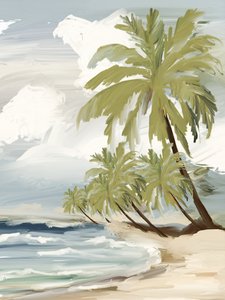 Tropische Strandpalmen