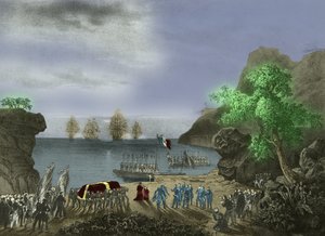 Der Sarg von Napoleon verlässt St. Helena von Josse Photo