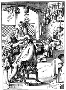 Barbier, 16. Jahrhundert von Jost Amman