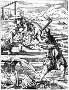 Zimmerleute von Jost Amman