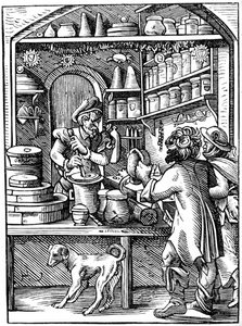 Apotheker, 16. Jahrhundert, 1849 von Jost Amman