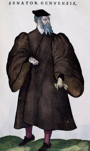 Genueser Senator, Gravur aus Habitus praecipuorum popularum