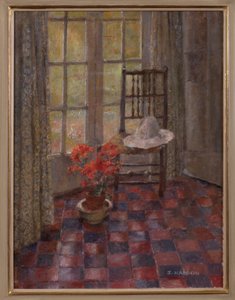 Stuhl und Blumen von Joyce Haddon
