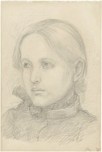 Porträt eines Mädchens von Jozef Israëls