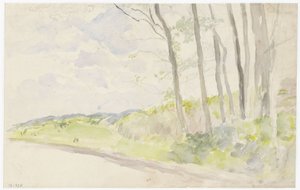 Baumgruppe an einem Weg von Jozef Israëls