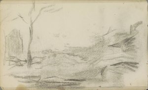 Landschaft mit einem Baum von Jozef Israëls
