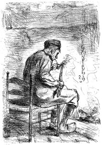 Der Raucher, ca. 1880-1882 von Jozef Israëls