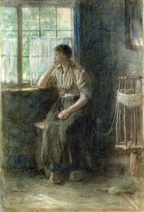Frau am Fenster von Jozef Israëls
