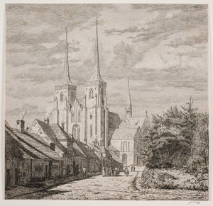 Roskilde Domkirche, von Südwesten gesehen von Jørgen Roed